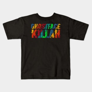 vintage color Ghostface Killah Kids T-Shirt